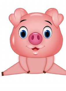 猪矢量素材卡通猪图片