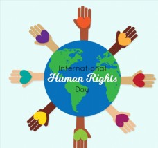 地球日国际人权日图片