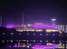 
                    义乌梅湖体育馆夜景图片
