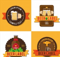 木桶创意啤酒标签图片