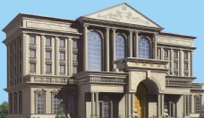 办公系列罗马柱外墙干挂办公大楼图片