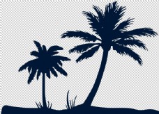 
                    椰树剪影图片
