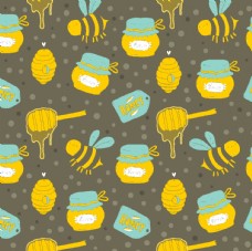 展板蜂蜜卡通蜜蜂图片