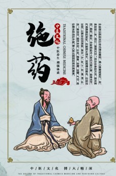 国足传统中医文化宣传海报图片