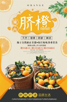 绿色蔬菜橙子海报图片