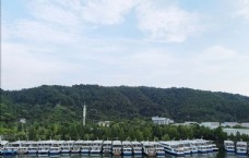 千岛湖船泊码头美景图片