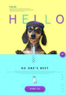 
                    狗狗宠物促销海报图片
