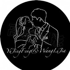 礼物婚礼logo人物图片
