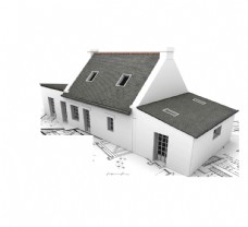建筑模型建筑房屋设计模型简易图图片