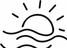 天空logo简易太阳图标图片