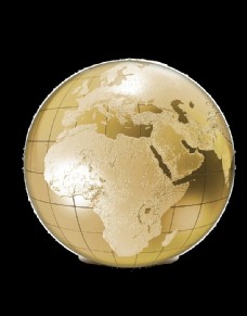 地球背景金粉地球金色纹理金色背景图片