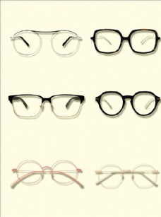 男女眼镜素材分层图片
