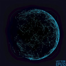 现代科技粒子地球图片