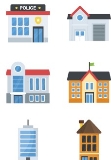 城市建筑图标图片