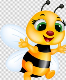 可爱卡通蜜蜂蜜罐蜂蜜超清透明图片